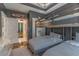A stylish bedroom with a bunk bed, and gray color scheme at 2406 Glenwood Ne Dr, Atlanta, GA 30305