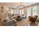 Elegant living room with stylish decor, ample seating, and natural light at 2406 Glenwood Ne Dr, Atlanta, GA 30305