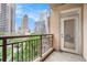 Enjoy city views from this condo's balcony, offering a peaceful outdoor space, perfect for relaxing and enjoying the urban landscape at 1101 Juniper Ne St # 919, Atlanta, GA 30309