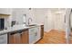 Bright kitchen featuring stainless steel appliances, and hardwood floors at 1101 Juniper Ne St # 919, Atlanta, GA 30309