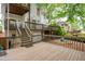 Multi-tiered deck and patio in a spacious backyard, great for outdoor living and entertaining at 1161 Arborhill Dr, Woodstock, GA 30189
