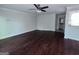 Spacious living room featuring hardwood floors and ceiling fan at 5400 Roswell Rd # L-3, Atlanta, GA 30342