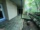 This patio features brick pavers and a wooden deck at 5400 Roswell Rd # L-3, Atlanta, GA 30342