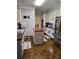 Kitchen with cherry island, and white cabinets, providing ample storage and style at 4299 Sherwood Oaks Dr, Decatur, GA 30034