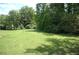 Vast backyard with lush green grass and mature trees, offering ample space for recreation and leisure at 3215 Hembry Ct, Marietta, GA 30062