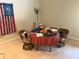 Dining room with tile floors and table with four chairs at 3215 Hembry Ct, Marietta, GA 30062