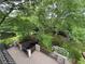 Serene view of the sprawling backyard with mature trees and lush landscaping at 2038 Lee Se Rd, Smyrna, GA 30080