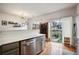 Kitchen with bright dining area and sliding door access to a wooden deck at 3846 Chattahoochee Summit Se Dr # 31, Atlanta, GA 30339