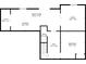 Detailed floor plan showcasing layout including kitchen, Gathering room, bath, hall, bedroom, room and utility spaces at 470 Brackin Trce, Grayson, GA 30017