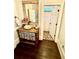 Charming bathroom with rustic vanity and vessel sink, with mosaic tile leading to a shower at 3938 Hillsman Ln, Marietta, GA 30062
