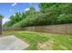 Backyard with privacy fence and lawn at 4120 Cordova Ln, Cumming, GA 30028
