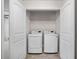 Laundry closet with full size washer and dryer at 4120 Cordova Ln, Cumming, GA 30028