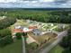 Beautiful aerial view of new construction homes in a scenic neighborhood with lush greenery and tree lined streets at 133 Prescott Manor Dr, Canton, GA 30115