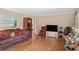 Cozy living room with hardwood floors and warm, neutral paint at 2365 Fontaine Cir, Decatur, GA 30032
