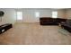Large finished basement featuring neutral carpeting, recessed lighting, and access to an outdoor space at 2405 Brisbane Dr, Conyers, GA 30013