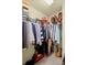 Walk in closet with metal rack, shelving and storage at 441 Mountain View Ln, Woodstock, GA 30188