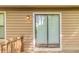 Wooden deck with sliding glass door and exterior lighting at 1045 Summer Hill Nw Ct, Acworth, GA 30102
