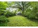 Lush backyard surrounded by green foliage, offering privacy and a serene outdoor space at 120 Warren Ne St, Atlanta, GA 30317