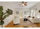 Inviting living room with contemporary furniture and hardwood floors at 120 Warren Ne St, Atlanta, GA 30317