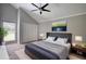 Bedroom features high ceilings, lots of light from the windows, and a comfortable setting at 2926 Swarthmore Dr, Lawrenceville, GA 30044