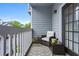 Cozy balcony offers a relaxing outdoor retreat with seating at 508 Vinings Forest Se Ct, Smyrna, GA 30080