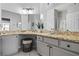 Spacious bathroom features dual sinks, granite countertops, and ample lighting at 508 Vinings Forest Se Ct, Smyrna, GA 30080