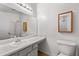 Bathroom with sink, toilet and large mirror at 217 Colemans Bluff Dr, Woodstock, GA 30188