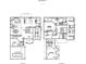 Detailed floor plan showcasing the layout of the first and second floors at 11350 Bennett Ln, Johns Creek, GA 30097