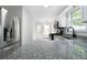 Updated kitchen featuring granite countertops, stainless steel appliances, and white cabinetry at 1031 Abercorn Way, Douglasville, GA 30134