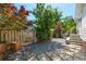 Landscaped backyard featuring gravel and stone pavers at 69 Randolph Ne St, Atlanta, GA 30312