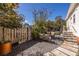 Cozy backyard with gravel, seating, and privacy fence at 69 Randolph Ne St, Atlanta, GA 30312
