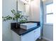 Bathroom featuring modern vanity and storage tower at 69 Randolph Ne St, Atlanta, GA 30312