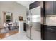Stylish kitchen showcasing stainless steel refrigerator and the nearby dining room at 69 Randolph Ne St, Atlanta, GA 30312