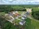 Aerial view of a new home construction site with green trees in the background at 110 Prescott Manor Dr, Canton, GA 30115