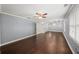 Large main bedroom features hardwood floors, tray ceiling and an open concept at 1212 Lee Whatley Dr, Lithonia, GA 30058