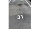 Designated parking space marked with number 31 at 31 Villa Se Ct, Smyrna, GA 30080