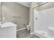 Clean bathroom with a white vanity, shower, and neutral color scheme at 3302 Dogwood Dr # 123, Atlanta, GA 30354