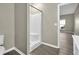 Bathroom with a walk-in shower and neutral tones at 3302 Dogwood Dr # 123, Atlanta, GA 30354