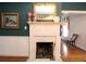 Close-up view of the fireplace, mantel, and surrounding décor at 30 Sessions Nw St, Marietta, GA 30060