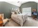 Relaxing primary bedroom featuring a vaulted ceiling, neutral tones, and a comfortable king-sized bed at 1273 Promontory Ln, Marietta, GA 30062