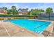 Sparkling community pool with ample deck space for lounging at 1273 Promontory Ln, Marietta, GA 30062