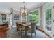 Dining room with natural light, modern chandelier and decorative rug at 1273 Promontory Ln, Marietta, GA 30062