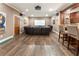 Home theater boasts comfortable seating, a large screen, and a projector for an immersive viewing experience at 1273 Promontory Ln, Marietta, GA 30062