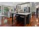 Kitchen with island, stainless steel appliances, breakfast area and hardwood floors at 1273 Promontory Ln, Marietta, GA 30062
