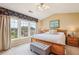 A spacious bedroom with large windows offering plenty of natural light and a cozy atmosphere at 4004 Edgecomb Dr, Roswell, GA 30075
