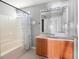 Full bathroom with a shower-tub combo and a single sink vanity at 1034 Hillsborough Nw, Kennesaw, GA 30144