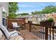 Relaxing balcony with wooden floors and seating, overlooking charming townhouse community at 2268 Limehurst Ne Dr # 120, Atlanta, GA 30319