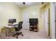 Inviting office featuring a modern desk, computer, black chair, and ample natural light at 2268 Limehurst Ne Dr # 120, Atlanta, GA 30319