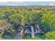 Neighborhood aerial view with the Atlanta skyline in the background, showcasing a canopy of mature trees at 39 Wyman Se St, Atlanta, GA 30317