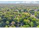 An aerial view of a neighborhood showcasing lush greenery and a distant skyline at 39 Wyman Se St, Atlanta, GA 30317